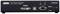 DVI-I KVM over IP Extender mit DVI, USB, AUX, serieller Schnittstelle und LED-Anzeigen für Netzwerk- und Stromstatus.
