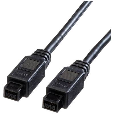 ROLINE IEEE 1394b Kabel, 9/9polig, schwarz, 1,8 m
