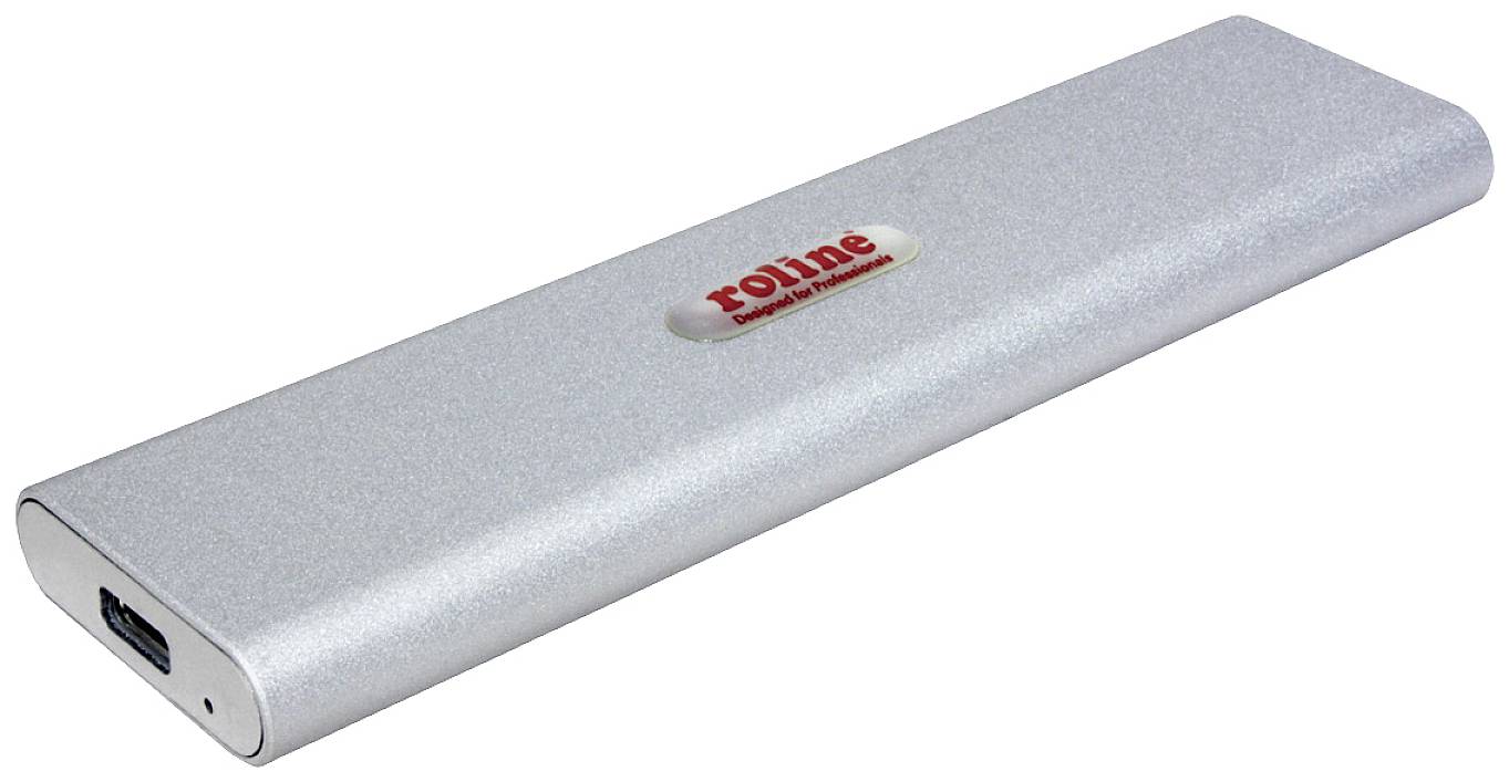ROLINE Externes SSD-Gehäuse, M.2, NVMe zu USB 3.1 Gen 2 Typ C (16.01.4146)