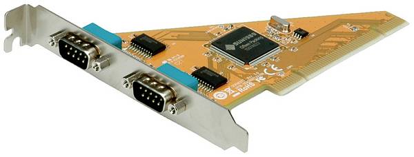 VALUE PCI-Karte, Seriell RS232, D-Sub 9, 2 Ports