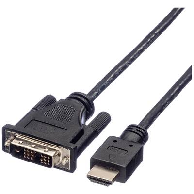 ROLINE Kabel DVI (18+1) ST - HDMI ST, schwarz, 5 m