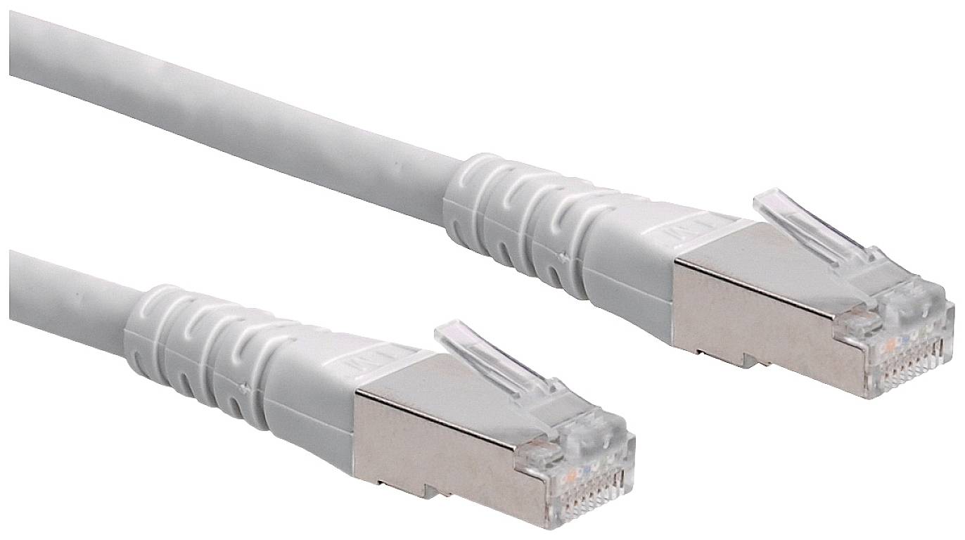 ROLINE S/FTP Kabel Kat.6, 0,3m grau