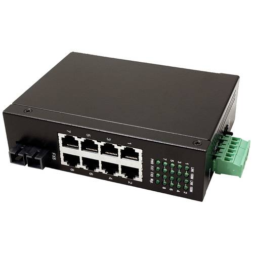 Thumbnail - ROLINE Industrie Switch 7x RJ-45, 1x SC, unmanaged
