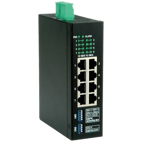 Thumbnail - ROLINE Industrie Gigabit Switch, 8x RJ-45