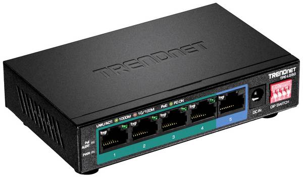 TrendNet TPE-LG50 TPE-LG50 Netzwerk Switch 10 / 100 / 1000 MBit/s PoE-Funktion