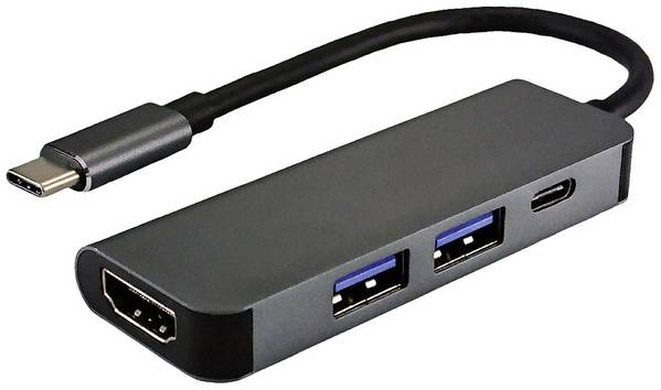 VALUE USB-C Dockingstation, HDMI 4K, 2x USB Typ A + Typ C PD