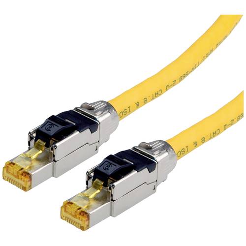 Thumbnail - ROLINE S/FTP-(PiMF-) Patchkabel Kat.8 (Class I), LSOH, Massivdraht, gelb, 1 m