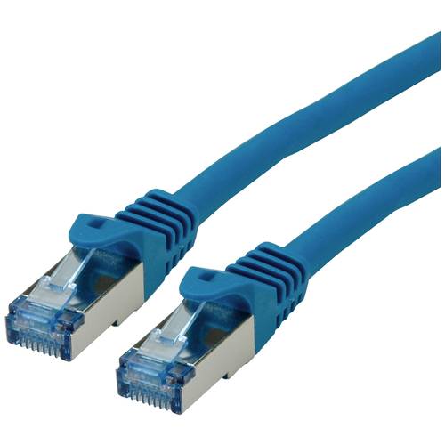 ROLINE Patchkabel Cat.6A S/FTP (PiMF), Component Level, LSOH, blau, 10 m