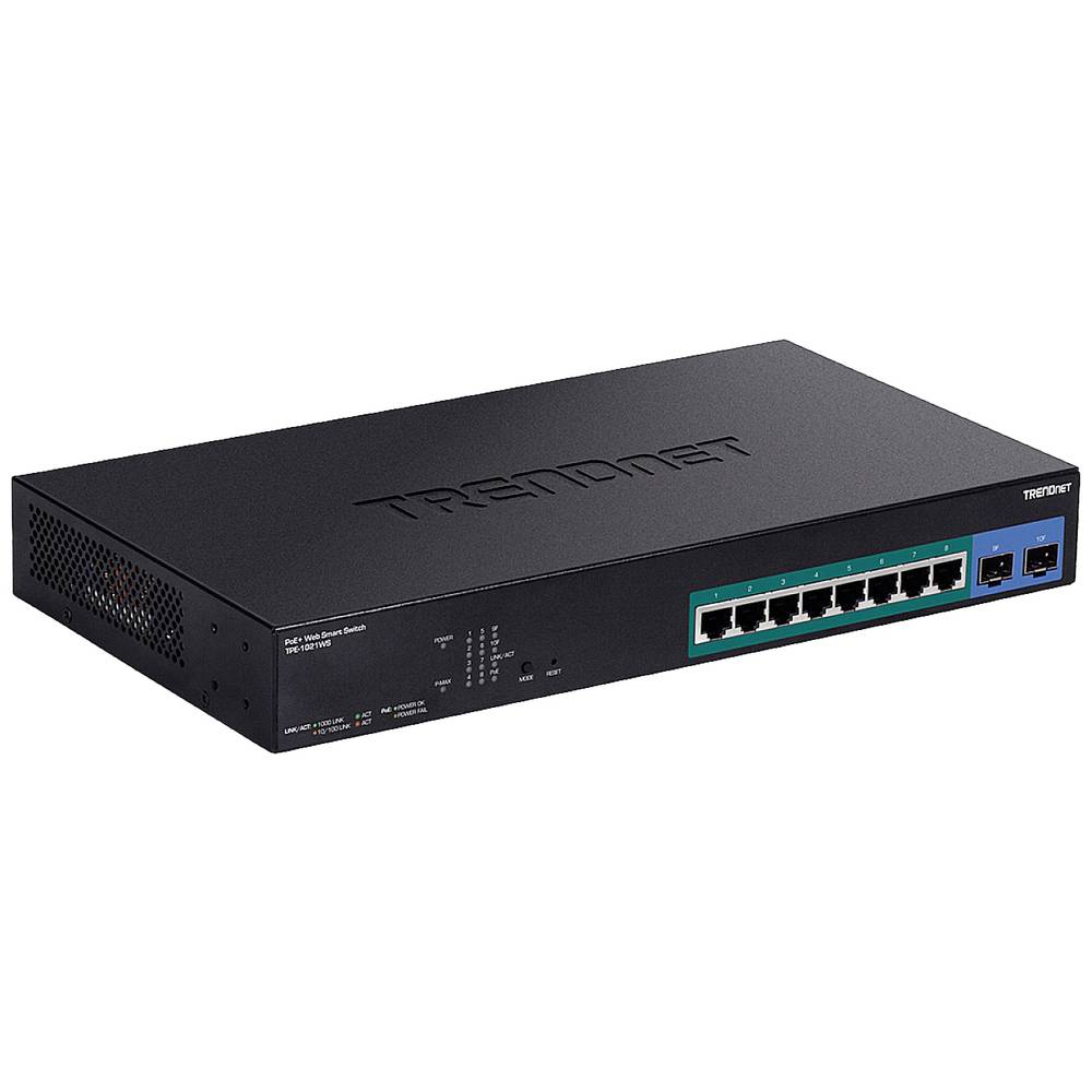 TRENDnet TPE-1021WS 10-poorts PoE+ Gigabit Web Smart Switch