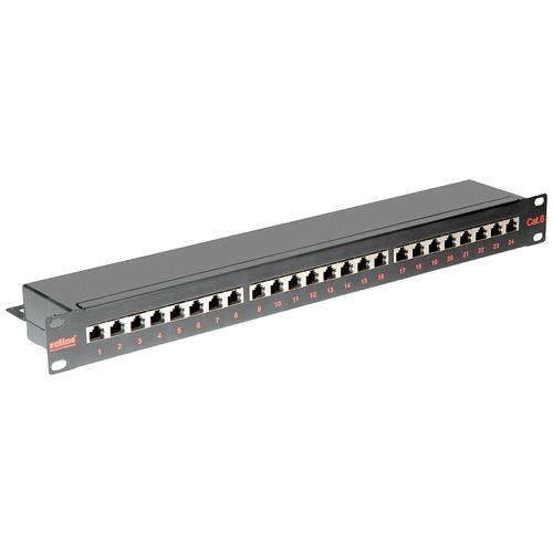 Thumbnail - ROLINE Cat.6 (Class E) 19-Zoll-Patchpanel, 24P, geschirmt, schwarz