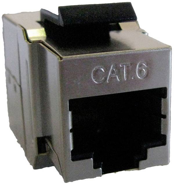 ROLINE RJ-45 Kupplung, Keystone, geschirmt, Cat.6 (Class E)