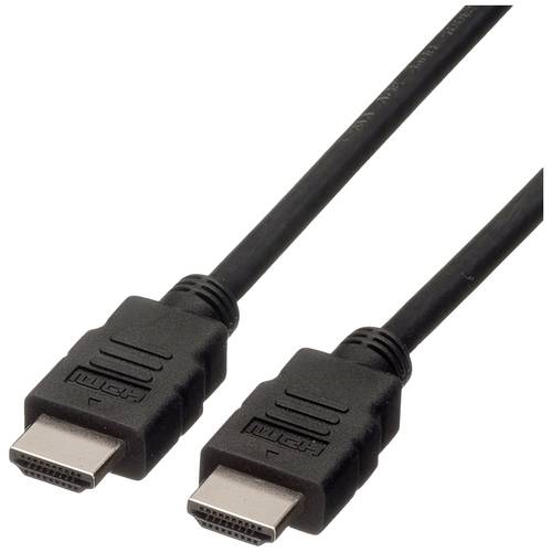 ROLINE HDMI High Speed Kabel mit Ethernet, LSOH, schwarz, 2 m