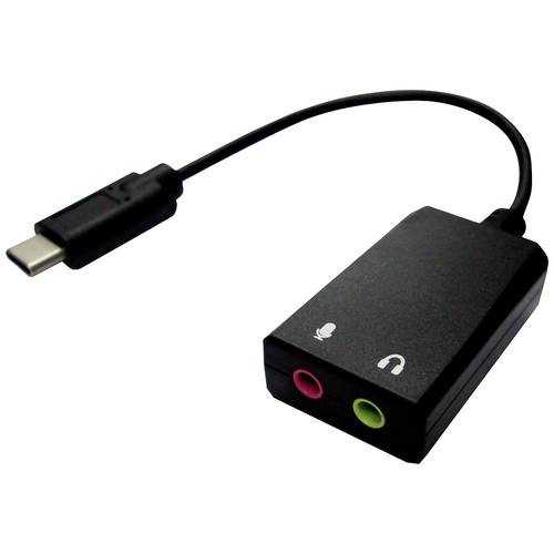 Thumbnail - VALUE Adapter USB Typ C - 2x 3,5mm Audio, ST/BU, 0,13 m