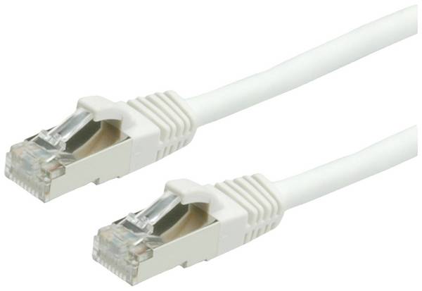 VALUE Patchkabel Cat.6 (Class E) S/FTP (PiMF), LSOH, weiß, 3 m