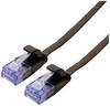 VALUE Patchkabel Cat.6A (Class EA) UTP, extra-flach, schwarz, 1 m
