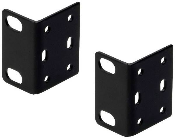 ATEN 2X-043G 19 Zoll  Netzwerkschrank-Befestigungsmaterial    inkl. 2 Metallhalterungen  Schwarz