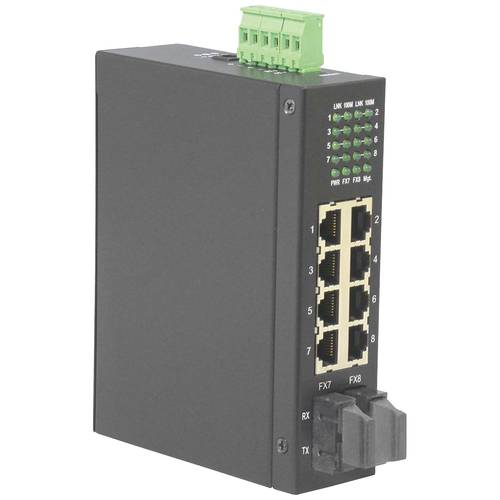 Thumbnail - ROLINE Industrie Switch, 6x RJ-45 sowie 2x RJ-45 oder SC, unmanaged