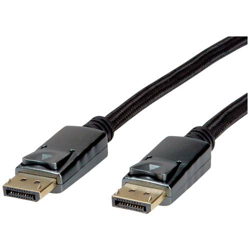 Thumbnail - ROLINE DisplayPort Kabel, v1.4, DP ST - ST, schwarz / silber, 2 m