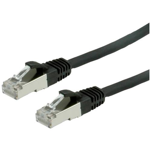 Thumbnail - VALUE Patchkabel Kat.6 (Class E) S/FTP (PiMF), LSOH, schwarz, 0,5 m