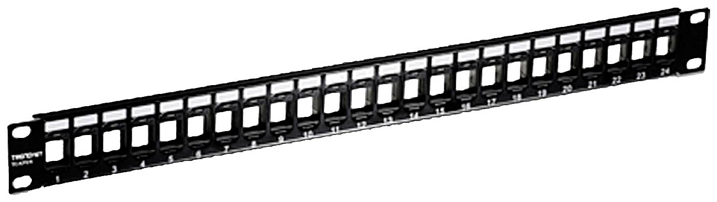 TRENDNET Patchpanel 24 port Blank Cat6 1U 19\" rackmount