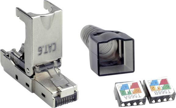 VALUE feldkonfektionierbarer RJ-45 Stecker, Cat.6 (Class E), STP