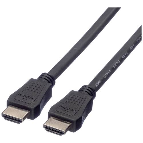 VALUE HDMI High Speed Kabel mit Ethernet, LSOH, schwarz, 7,5 m