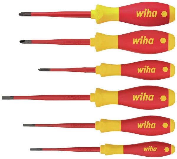 Wiha 38362 VDE Schraubendreher-Set 6teilig Schlitz, Kreuzschlitz Phillips