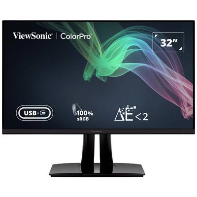 Viewsonic VP3256-4K LED-Monitor  EEK G (A - G) 80 cm (31.5 Zoll) 3840 x 2160 Pixel 16:9  DisplayPort, HDMI®, USB-C® IPS 