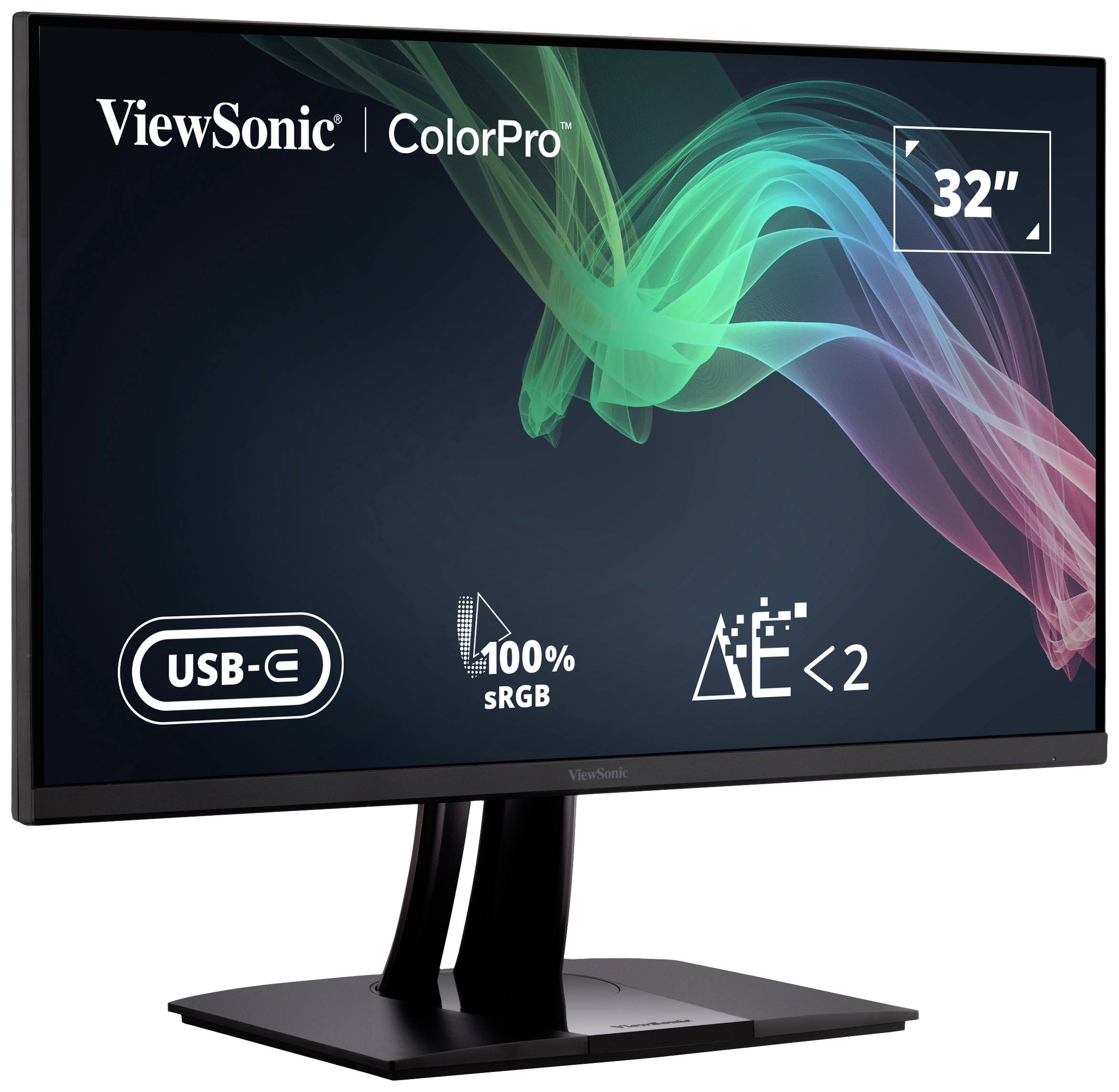 Viewsonic VP3256-4K LED-Monitor EEK G (A - G) 80 cm (31.5 Zoll) 3840 x 2160 Pixel 16:9 5 ms DisplayPort, HDMI®, USB-C® I-5
