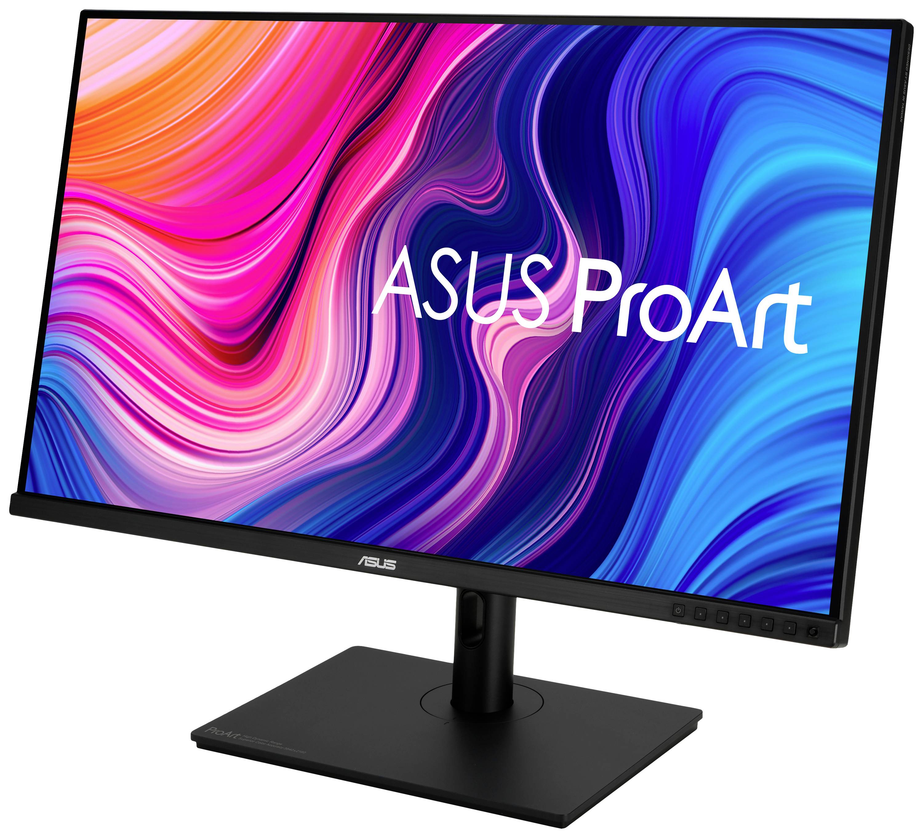 Ein ASUS ProArt Monitor mit lebendigen Farbanzeigen und modernem Design. Ideal für kreative Arbeiten und professionelle Bildbearbeitung.