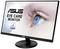 Ein Monitor mit der Aufschrift 'ASUS Eye Care Monitor' zeigt ein Nahbild eines Auges. TÜV-zertifiziertes Augenschonend-Logo sichtbar.