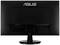 'Rückseite eines ASUS-Monitors, schwarzes Gehäuse, rechteckige Form mit zentralem Standfuß, ohne sichtbare Anschlüsse oder Kabel.'