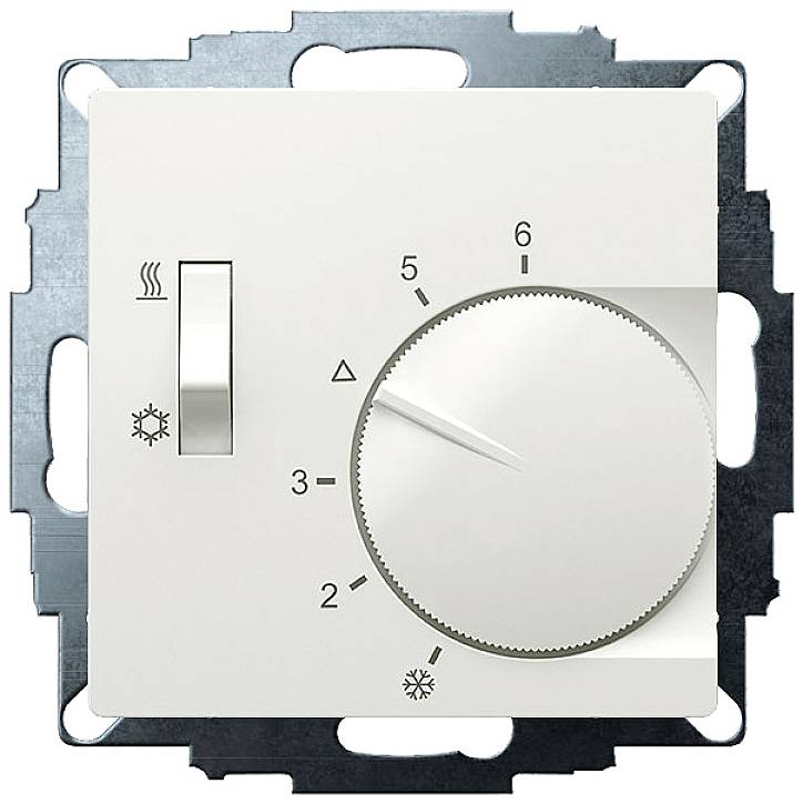 EBERLE UTE 1770-RAL9010-G-55 Raumthermostat Unterputz 5 bis 30 °C