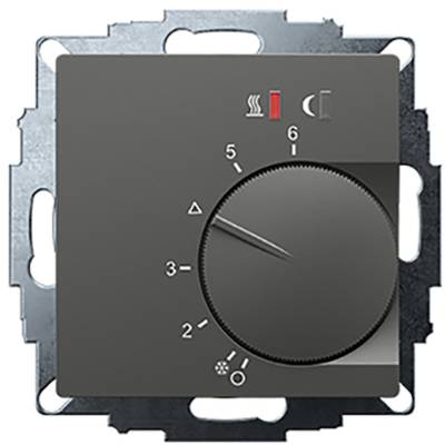 Schwarzer Drehschalter mit Skala von 0 bis 6 und Symbolen für Heizung und Ventilator. Schalter steht auf Stufe 3.