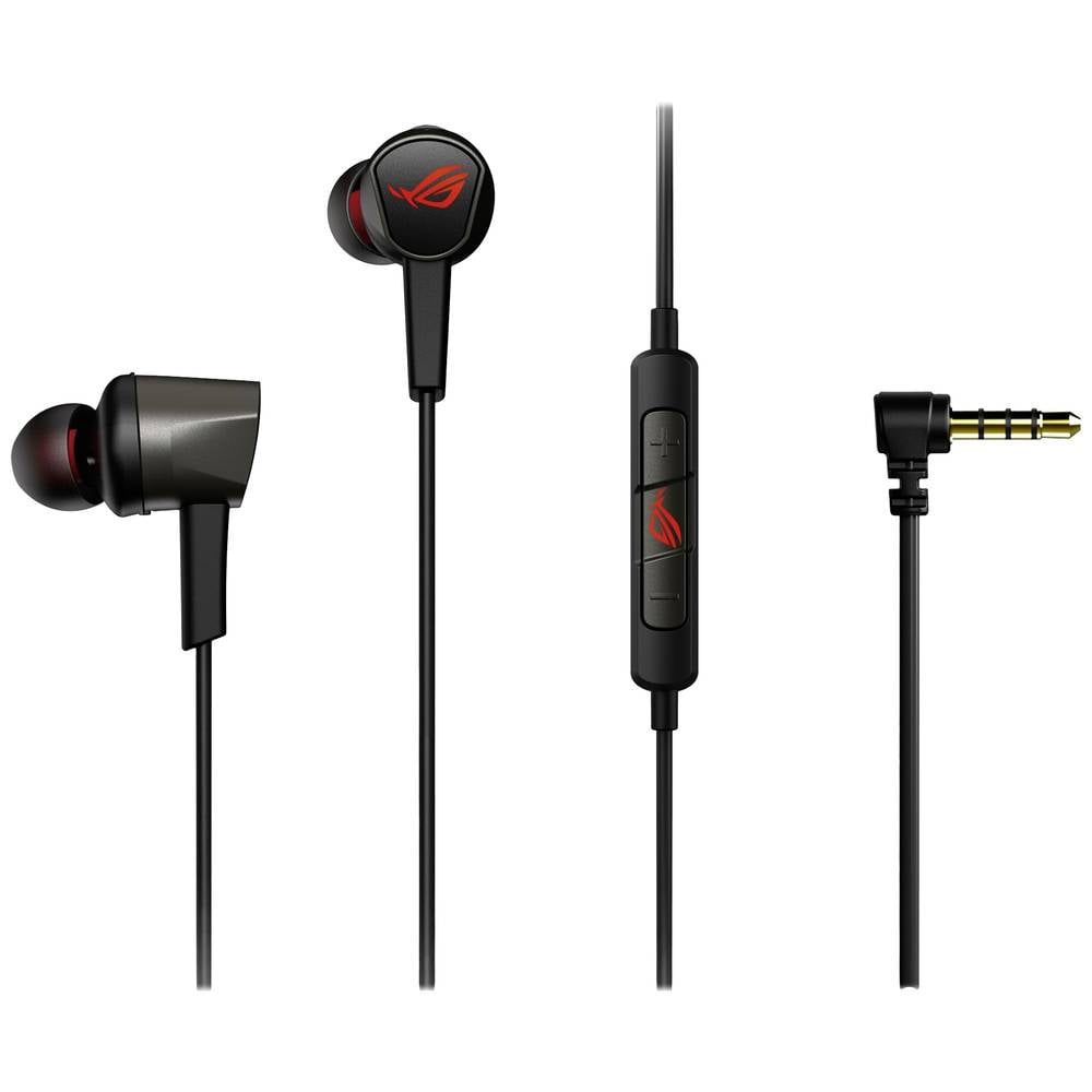 Asus ROG Cetra Core II In Ear headset Gamen Kabel Stereo Zwart-rood Volumeregeling