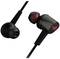 Schwarze kabelgebundene In-Ear-Kopfhörer mit roten Akzenten, ein ROG-Logo sichtbar.Entwickelt für Gaming und Musikgenuss unterwegs.