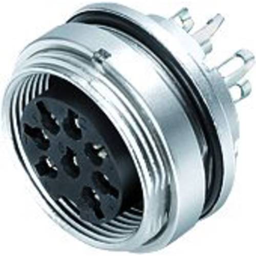 binder 09 0128 80 07-20 Flanschdose Buchse, gerade, Flanschbuchse Gesamtpolzahl: 7 Serie (Rundsteckverbinder): 723 1 St.