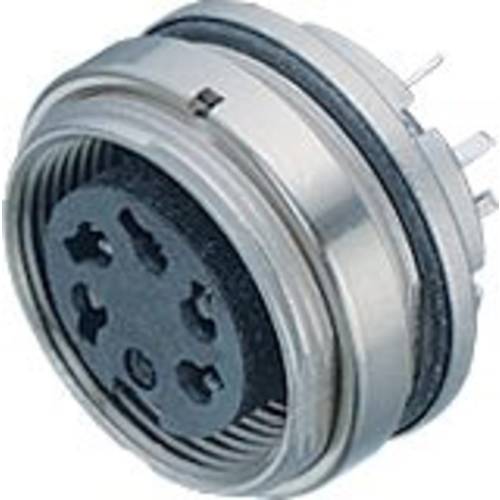 binder 09 0128 90 07-20 Flanschdose Buchse, gerade, Flanschbuchse Gesamtpolzahl: 7 Serie (Rundsteckverbinder): 723 1 St.