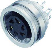 binder 09 0174 09 08-20 Flanschdose Buchse, gerade Gesamtpolzahl: 8 Serie (Rundsteckverbinder): 723 1 St.