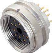 binder 09 0332 90 12-20 Flanschdose Buchse, gerade, Flanschbuchse Gesamtpolzahl: 12 Serie (Rundsteckverbinder): 680 1 St...