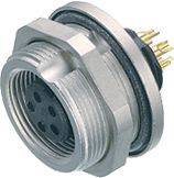 binder 09 0404 80 02-20 Flanschdose Buchse, gerade, Flanschbuchse Gesamtpolzahl: 2 Serie (Rundsteckverbinder): 712 1 St.