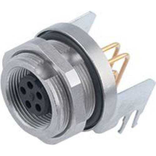 binder 09 0416 55 05-20 Flanschdose Buchse, gewinkelt, Flanschbuchse Gesamtpolzahl: 5 Serie (Rundsteckverbinder): 712 1 ...