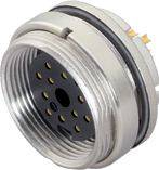 binder 09 0508 80 16-20 Flanschdose Buchse, gerade, Flanschbuchse Gesamtpolzahl: 16 Serie (Rundsteckverbinder): 723 1 St...