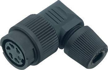 binder 99 0650 70 12-20 Winkeldose Buchse, gewinkelt Gesamtpolzahl: 12 Serie (Rundsteckverbinder): 678 1 St.