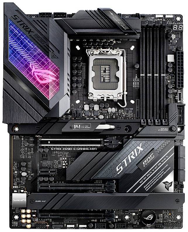 Asus ROG STRIX Z690-E GAMING WIFI Mainboard Sockel (PC) Intel® LGA 1700 Formfaktor (Details) ATX Mainboard-Chipsatz Inte-3
