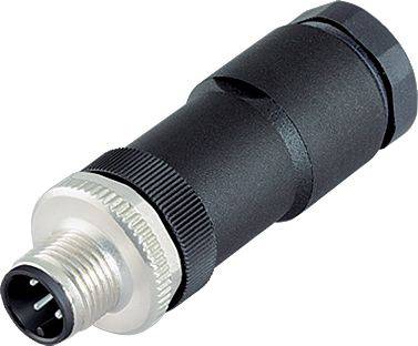 binder 99 0487 186 08-20 Sensor-/Aktor-Steckverbinder, unkonfektioniert Stecker, gerade Polzahl Sensoren: 8 1 St.