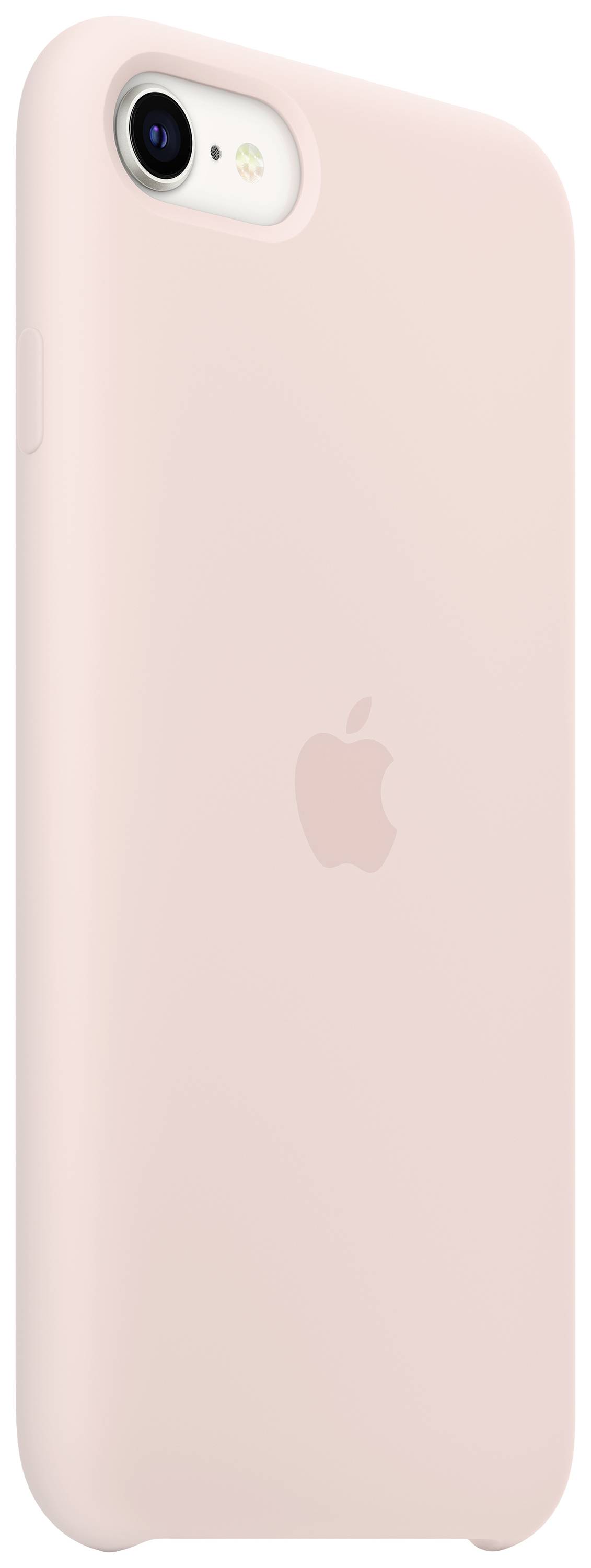 Rosa Handyhülle mit einem Apfel-Logo, passend für ein Smartphone.