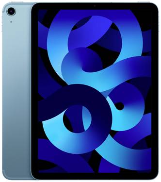 Apple iPad Air 10,9 Zoll in der Gerätefarbe Blau, erhältlich mit 64 GB oder 256 GB