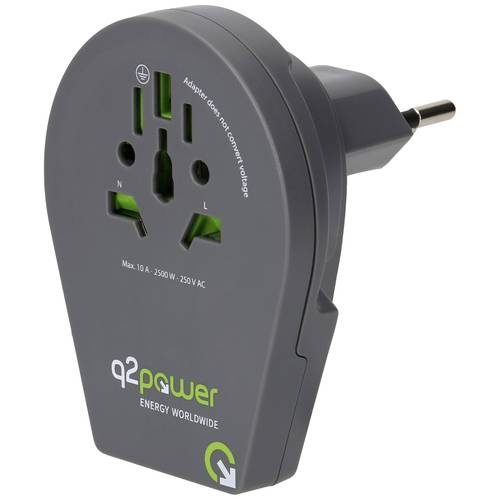 Q2 Power q2-1-1.00200-TH Reiseadapter
