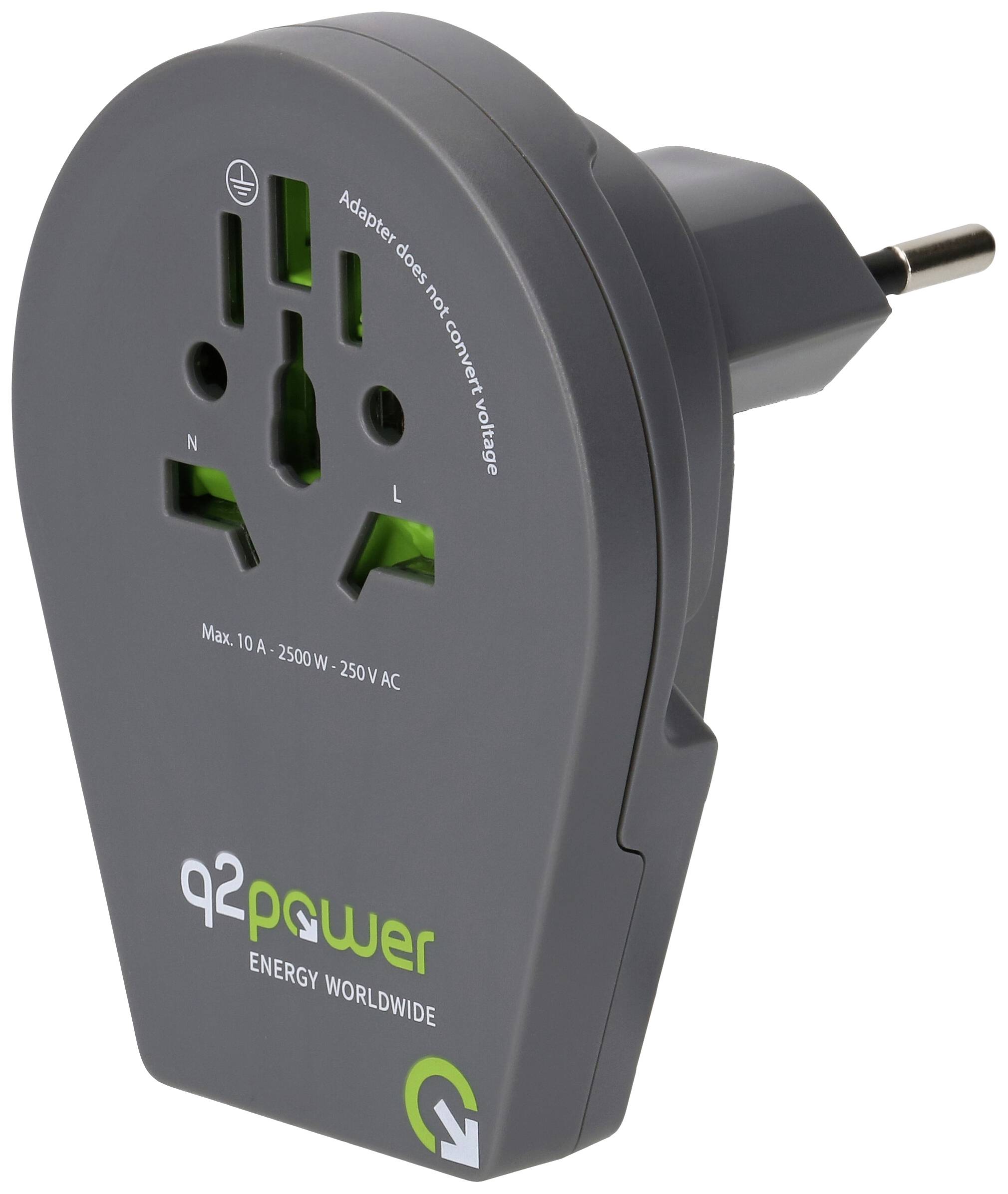 Q2 Power q2-1-1.00210-TH Reiseadapter